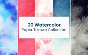 20 Free Watercolor Textures Collection | Extended License