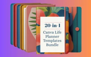 20-in-1 Canva Life Planner Templates Bundle | Extended License