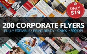 200 Corporate Flyer Templates | Extended License