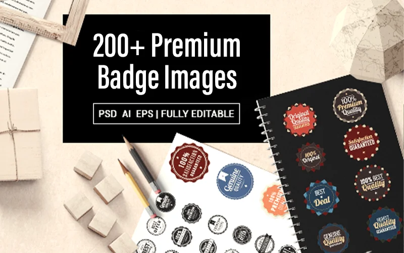 200+ Premium Badge Images | Extended License