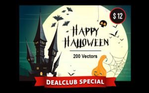 200 Spooky Vector Images Halloween Bundle | DealClub