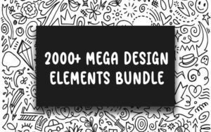 2000+ Mega Design Illustrator Elements Bundle | Extended License