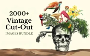 2000+ Vintage Image Cut Outs | Extended License