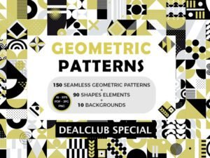 240 Seamless Geometric Patterns Bundle | Extended License