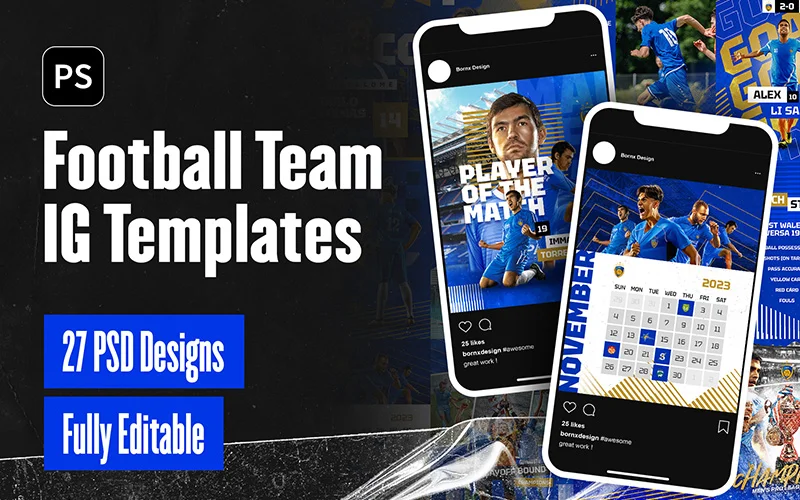 25+ Football Templates For Instagram | Extended License