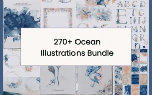 270+ Ocean Illustrations Bundle | Extended Commercial License
