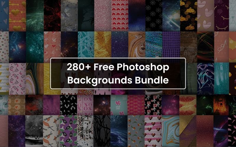 280+ Free Photoshop Backgrounds Bundle | Extended License