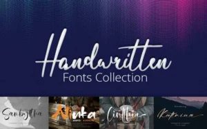 290+ Top Handwritten Fonts Bundle | Extended License
