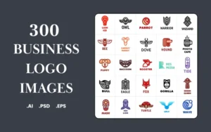 300 Business Logo Images Bundle | Commercial License