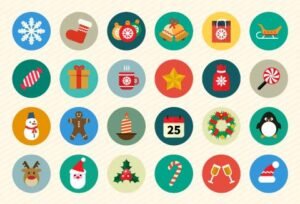 32 Free Christmas vector icons