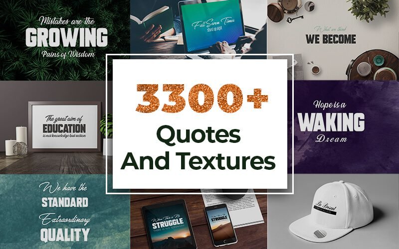 3300+ Quotes And Textures Pack | Extended License