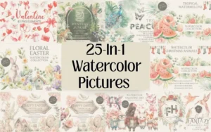 3800+ Watercolor Pictures Bundle | Extended License