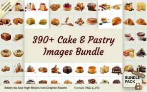 390+ Cake And Pastry Images Bundle | Commercial License