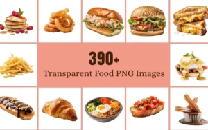 390+ Transparent Food PNG Images Bundle | Commercial License