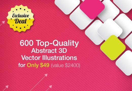 3D Vector Graphics & Illustrations Set