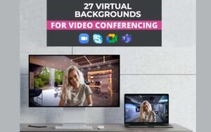 3D Virtual Backgrounds For Video Conferencing