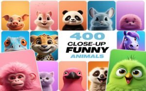 400 Animal Cartoon Images | Extended Commercial License