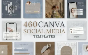 460 Canva Social Media Templates Bundle For Marketing