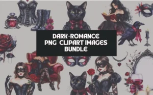 50 Dark Romance PNG Clipart | Commercial License