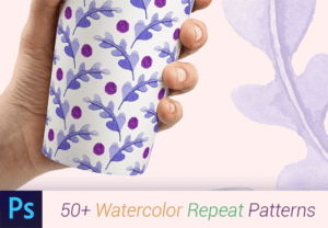 50+ Watercolor Patterns For Free | Extended License