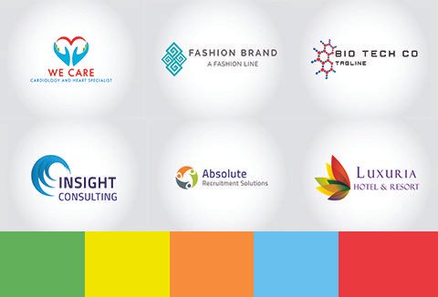 6 Royalty Free Logo Set