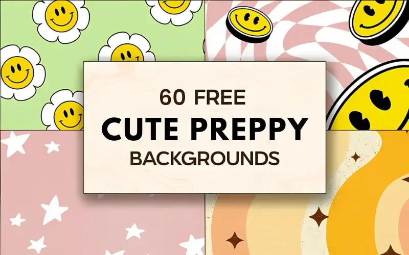 60 Free Cute Preppy Backgrounds | Extended License