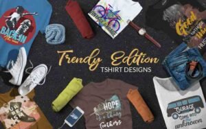 61 Trendy T Shirt Designs Bundle | Extended Commercial License