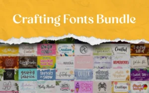 71 Crafting Fonts Bundle | Extended Commercial License