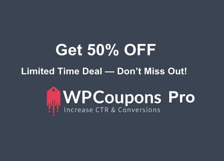 50% Off Life Time Offer | Wp Coupon Pro