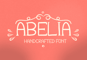 Abelia - Handcrafted Font
