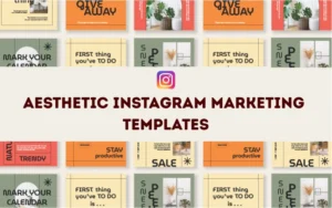 Aesthetic Instagram Marketing Templates | Extended License