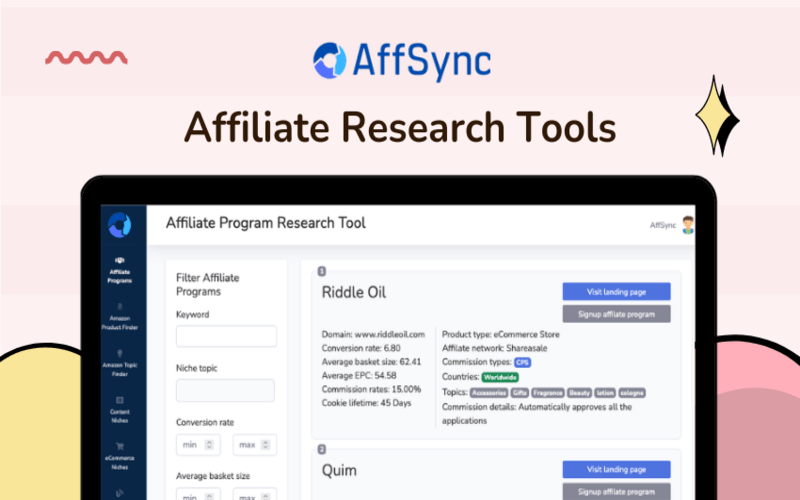 AffSync – All-In-One Affiliate Research Tool | Lifetime Access