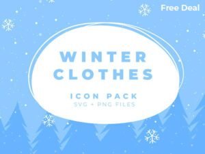 Amazing Pack of 50 Winter Clothes & Accessories Icons | FREE DEAL