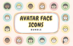Avatar Face Icons Bundle - Freebie | Extended License