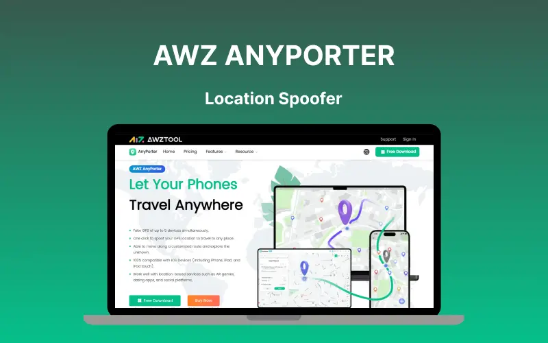 AWZ AnyPorter - Location Spoofer | Lifetime Deal