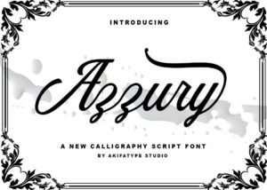 Azzury Script Font - Freebie | Commercial License