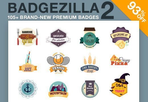 BadgeZilla 2: 105+ Editable Badges | Extended License