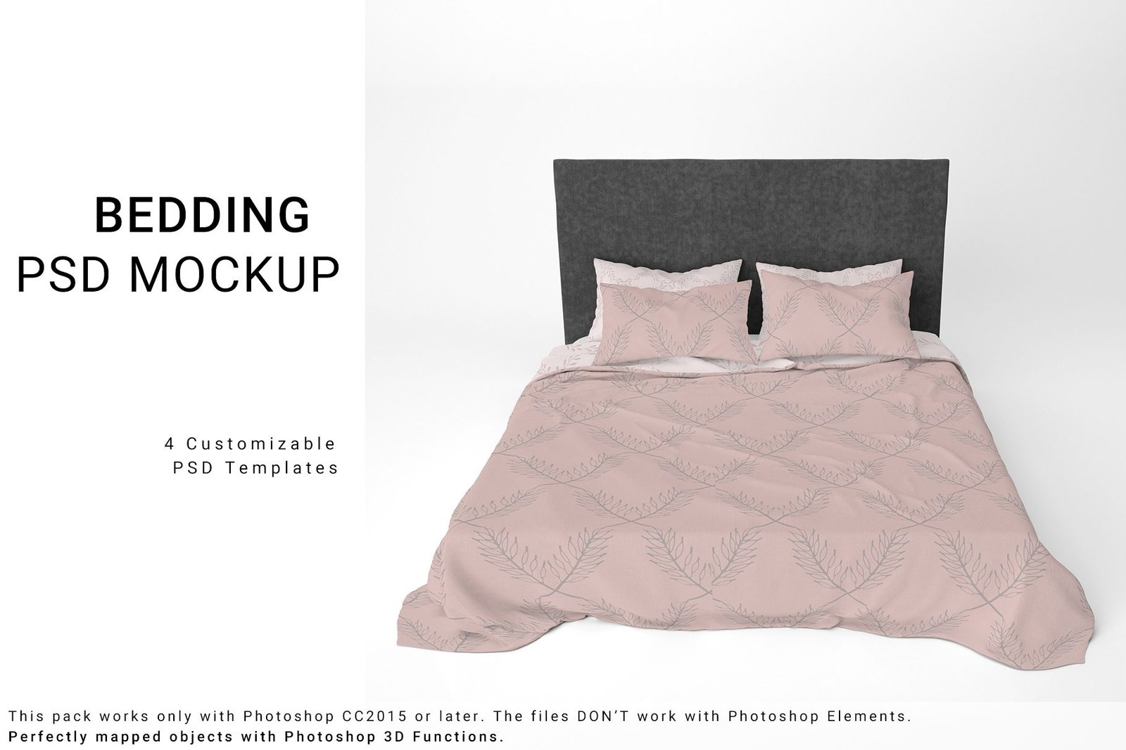 Bed Linens Mockup Set - Freebie | Extended License