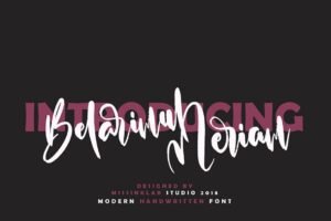 Belarimul Meriam Free Font | Extended License