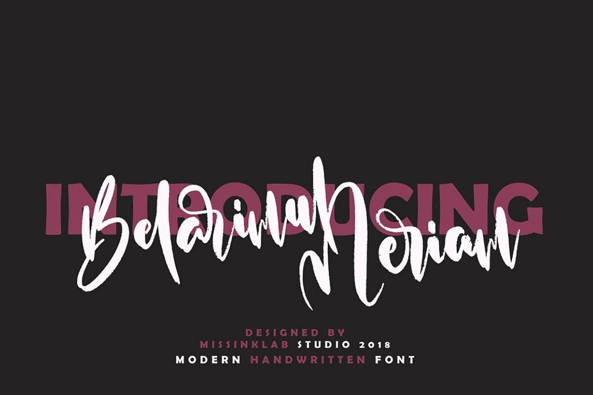 Belarimul Meriam Free Font | Extended License