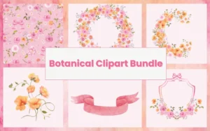 Botanical Clipart Bundle | Extended Commercial License