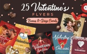 Bundle Of 25 Valentine’s Day Flyer Designs | DealClub