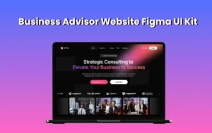 Business Advisor Website Figma UI Kit | Commercial License