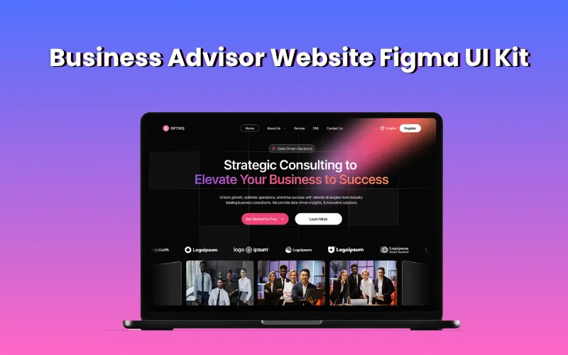 Business Advisor Website Figma UI Kit | Commercial License