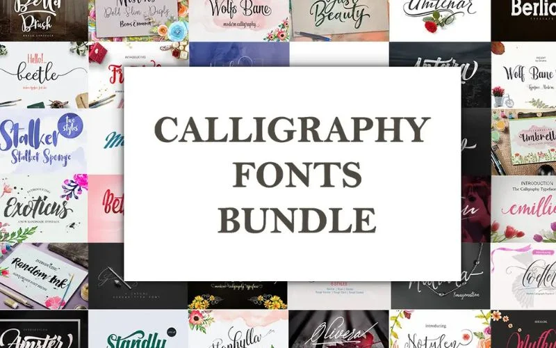 Calligraphy Fonts Bundle | Extended Commercial License