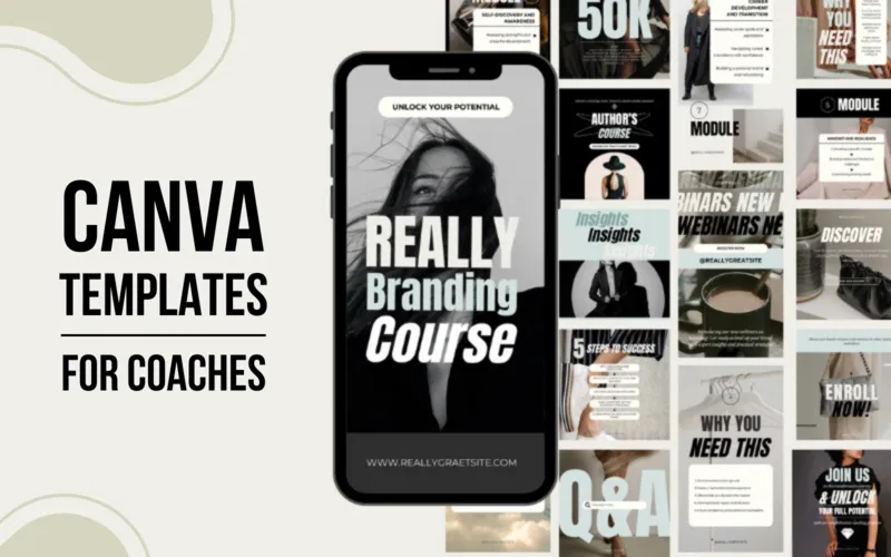 Canva Templates for Coaches With Bonus | Extended License