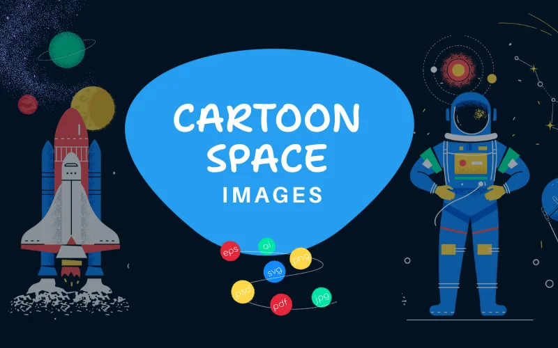 Cartoon Space Images Bundle | Commercial License