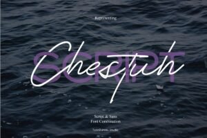 Chestuh Script and Sans - Font Duo | Freebie