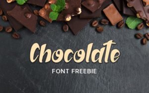Chocolate Font - Freebie | Extended License