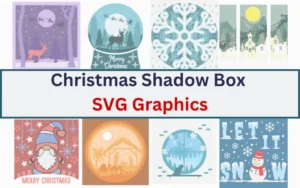 Christmas Shadow Box SVG Graphics Bundle | Extended License